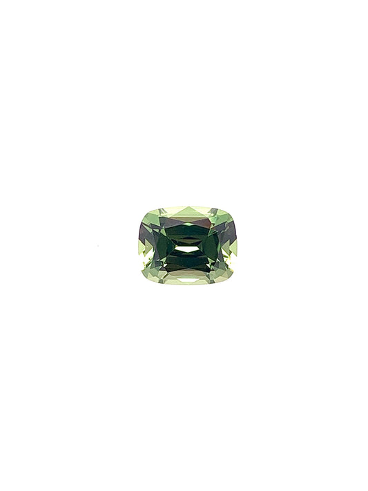 Green Sapphire — 1.28ct Cushion | 6.75 x 5.40mm | Tanzania | Heated