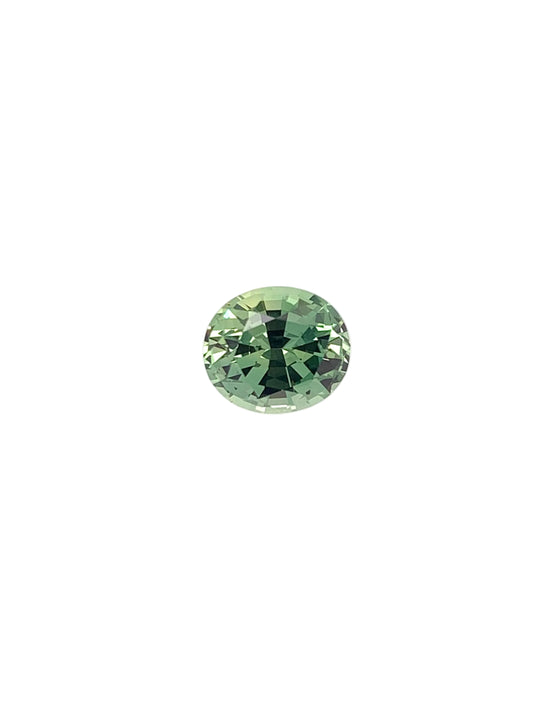 Green Sapphire — 1.33ct Oval | 6.80 x 5.90mm | Tanzania | Heated