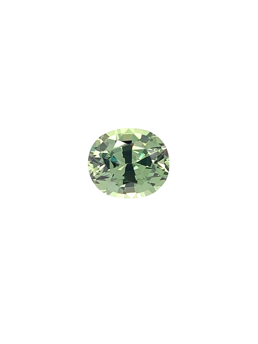 Green Sapphire — 1.33ct Oval | 6.70 x 5.80mm | Tanzania | Heated