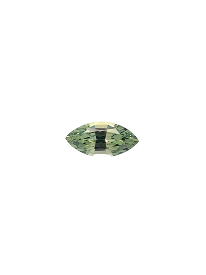 Green Sapphire — 0.69ct Marquise | 8.30 x 4.00mm | Tanzania | Heated