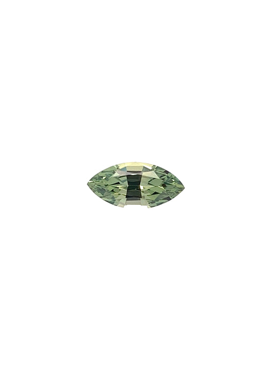 Green Sapphire — 0.69ct Marquise | 8.30 x 4.00mm | Tanzania | Heated