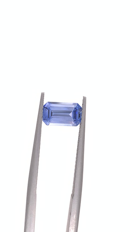 Blue Sapphire — 1.19ct Emerald Cut | 8.05 x 4.85mm | Sri Lanka | Heated