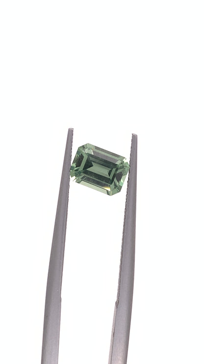 Green Sapphire — 1.05ct Emerald Cut | 6.70 x 5.00mm | Tanzania | Heated