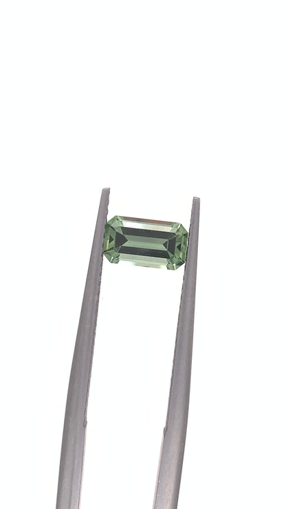 Green Sapphire — 0.91ct Emerald Cut | 7.30 x 4.20mm | Tanzania | Heated