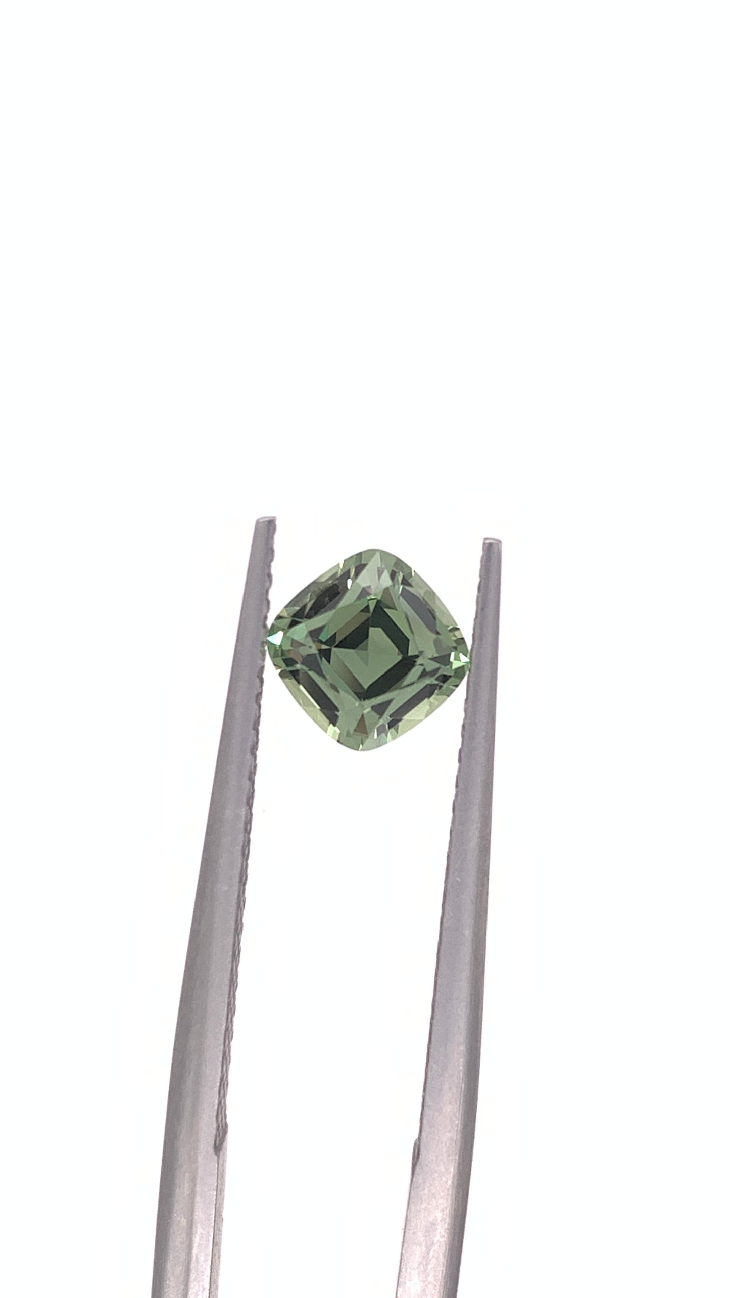 Green Sapphire — 1.12ct Cushion | 5.80 x 5.80mm | Tanzania | Heated