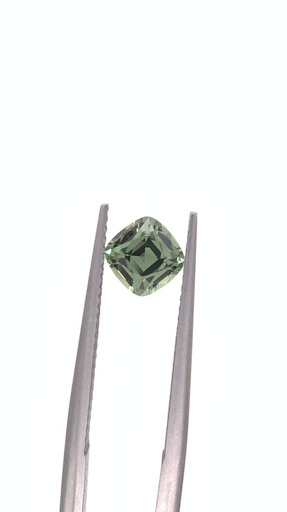 Green Sapphire — 1.12ct Cushion | 5.80 x 5.80mm | Tanzania | Heated