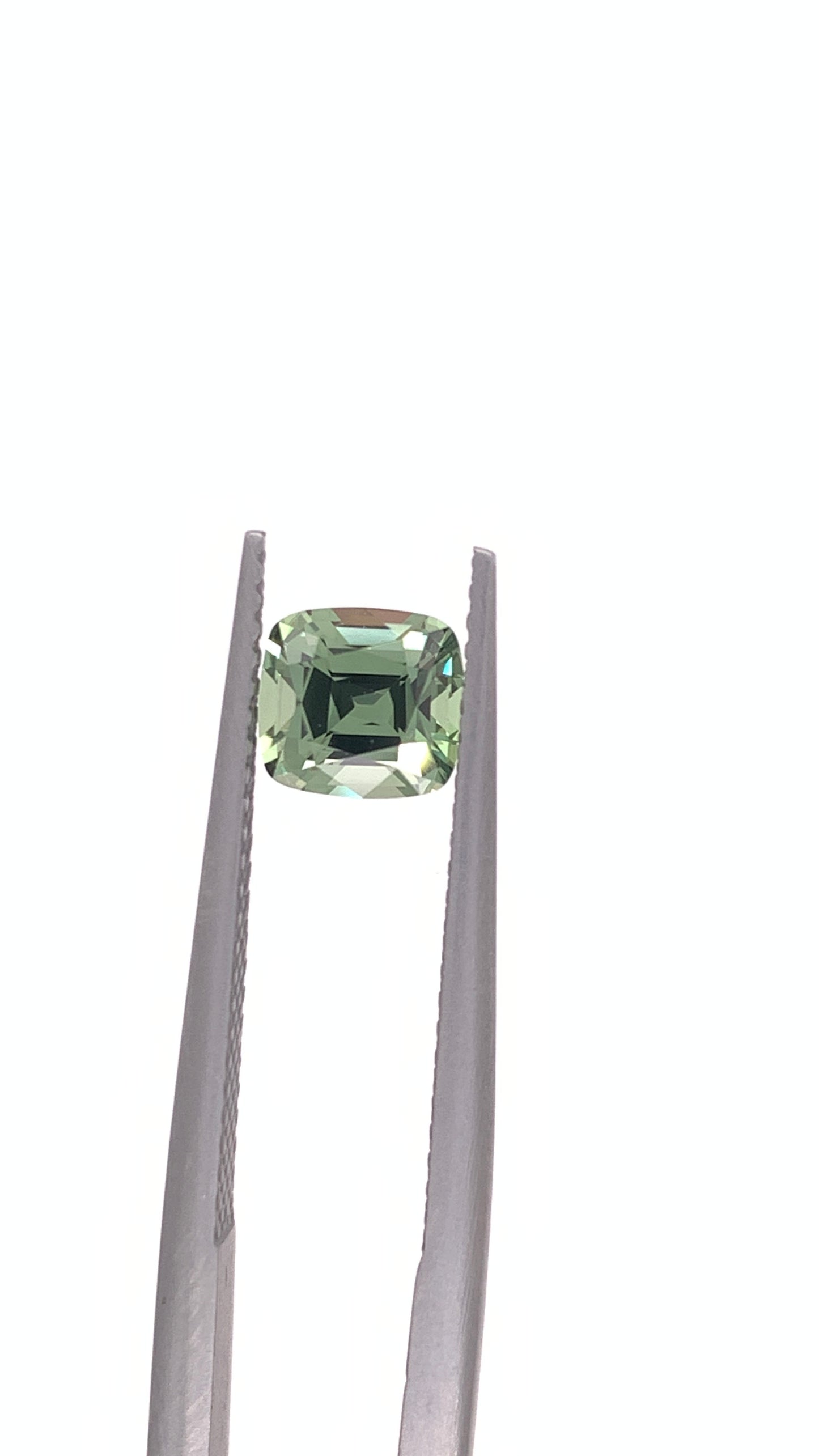 Green Sapphire — 1.23ct Cushion | 6.10 x 5.65mm | Tanzania | Heated