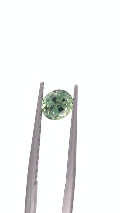 Green Sapphire — 1.33ct Oval | 6.80 x 5.90mm | Tanzania | Heated