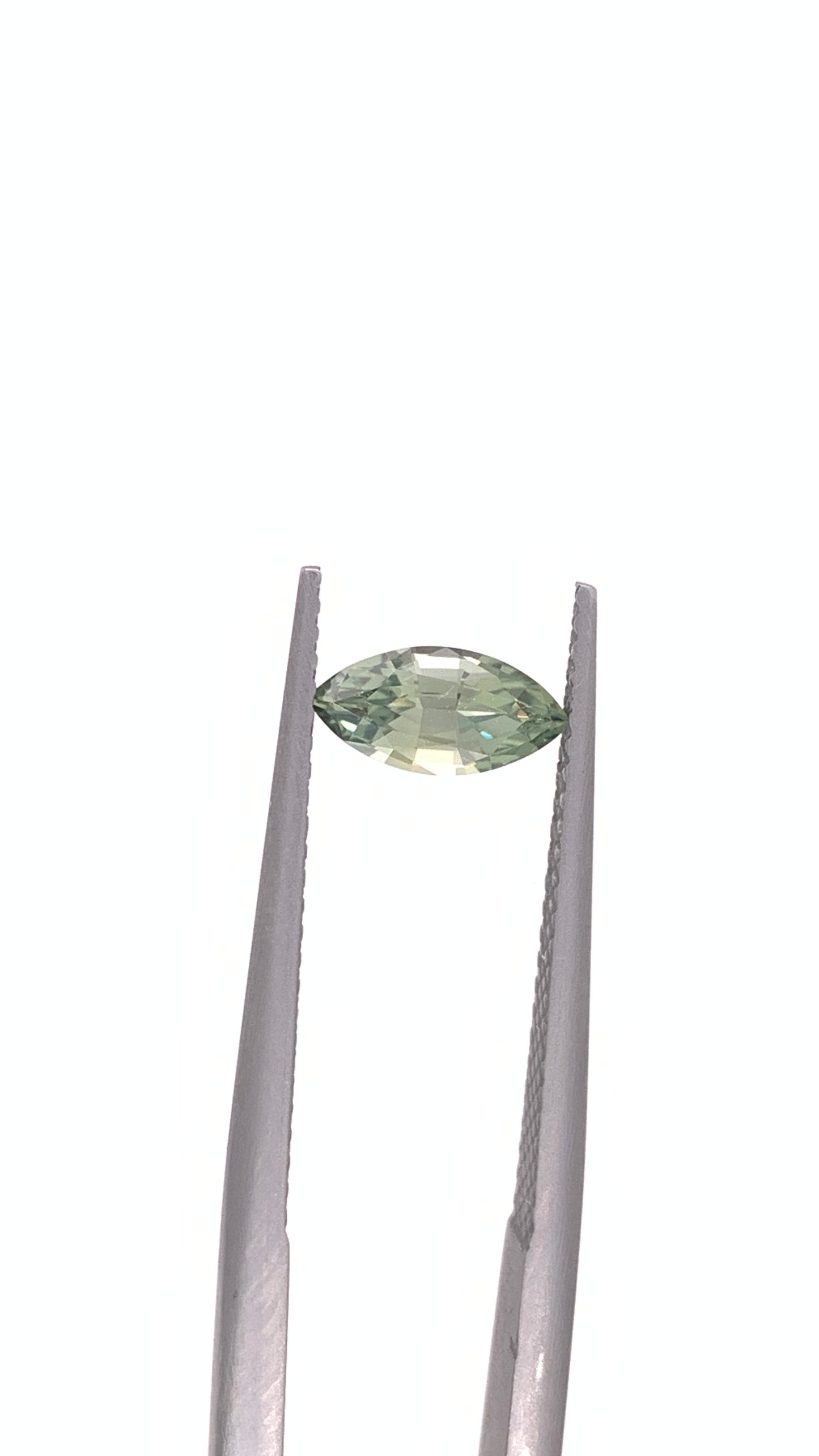 Green Sapphire — 0.69ct Marquise | 8.30 x 4.00mm | Tanzania | Heated