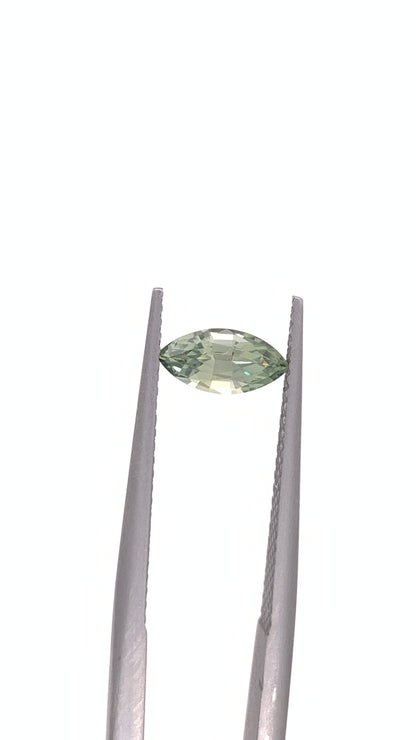 Green Sapphire — 0.69ct Marquise | 8.30 x 4.00mm | Tanzania | Heated