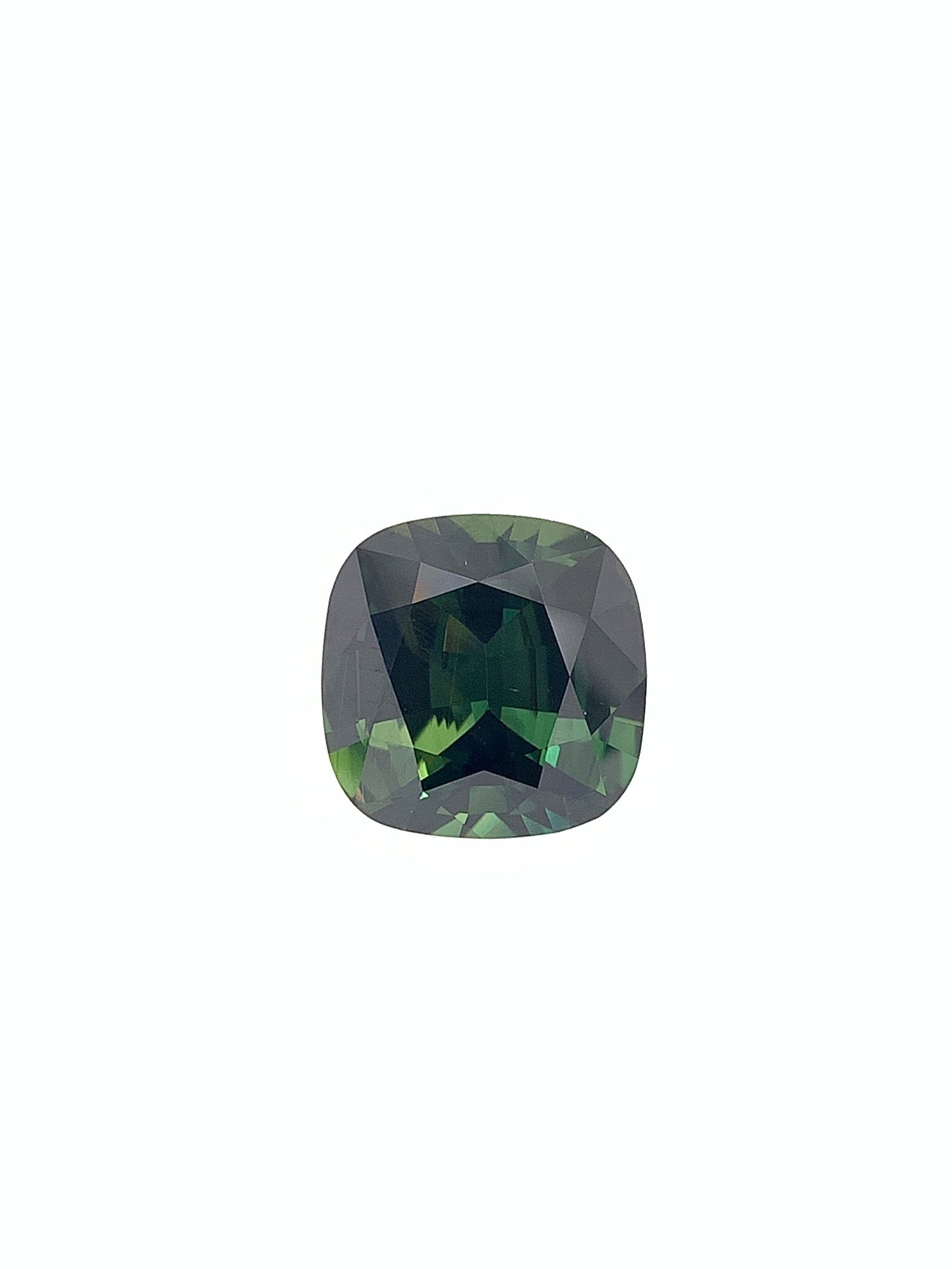 Green Sapphire — 6.64ct Cushion | 10.96 x 10.91mm | Australia | Unheated