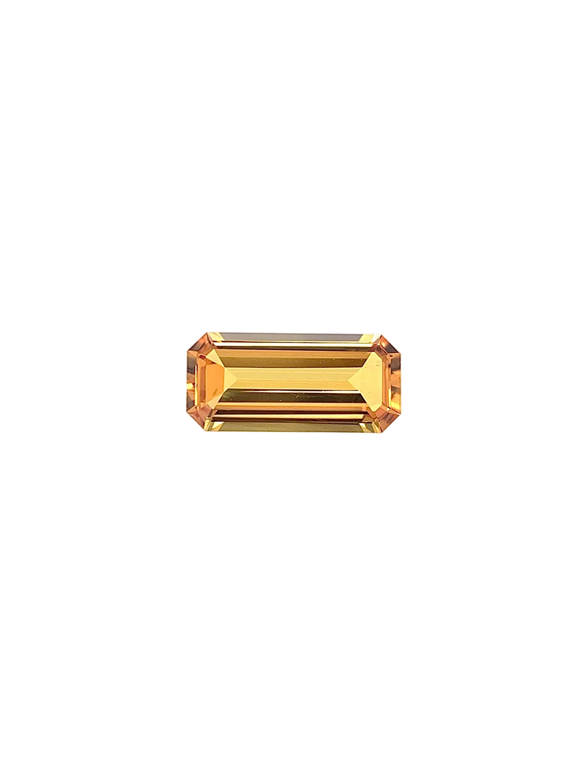 Orange Sapphire — 1.56ct Emerald Cut | 10.60 x 4.95mm | Australia | Unheated