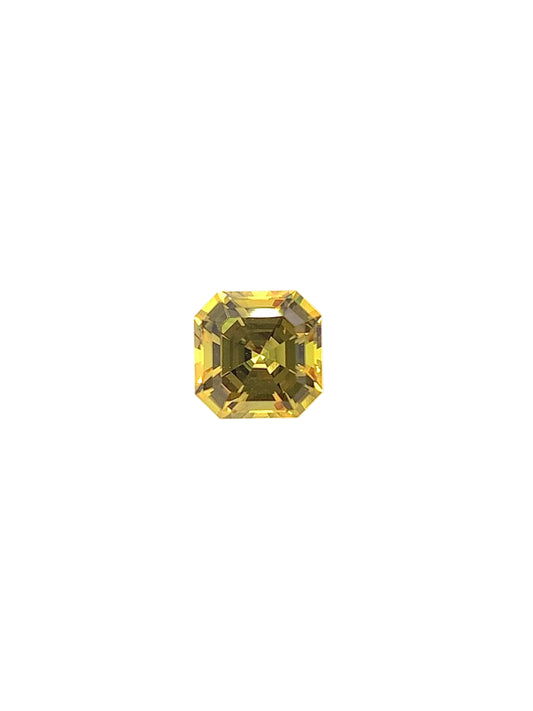 Yellow Sapphire — 1.26ct Asscher | 6.00 x 6.00mm | Australia | Unheated