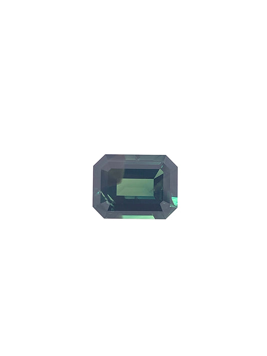 Green Sapphire — 4.49ct Emerald Cut | 10.80 x 8.20mm | Nigeria | Unheated