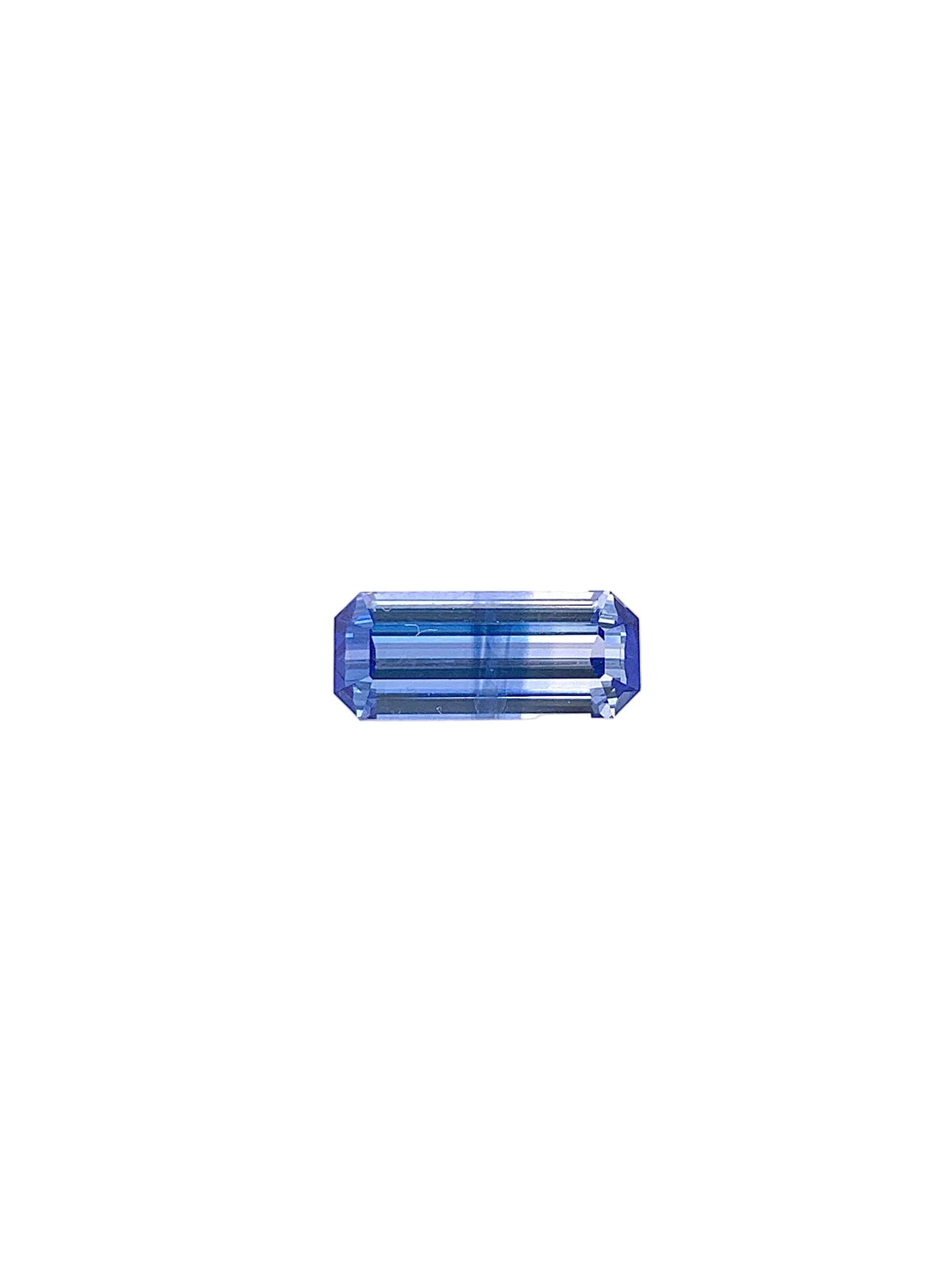 Blue Sapphire — 1.97ct Emerald Cut | 10.20 x 4.30mm | Sri Lanka | Heated