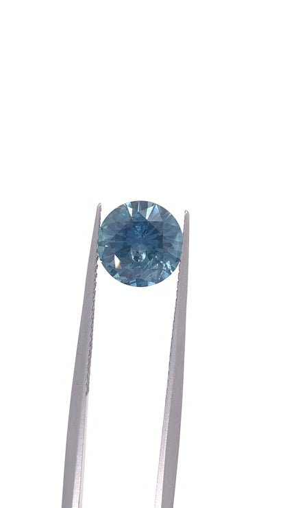 Montana Sapphire — 2.57ct Round Brilliant Cut | 8.30mm | USA | Heated
