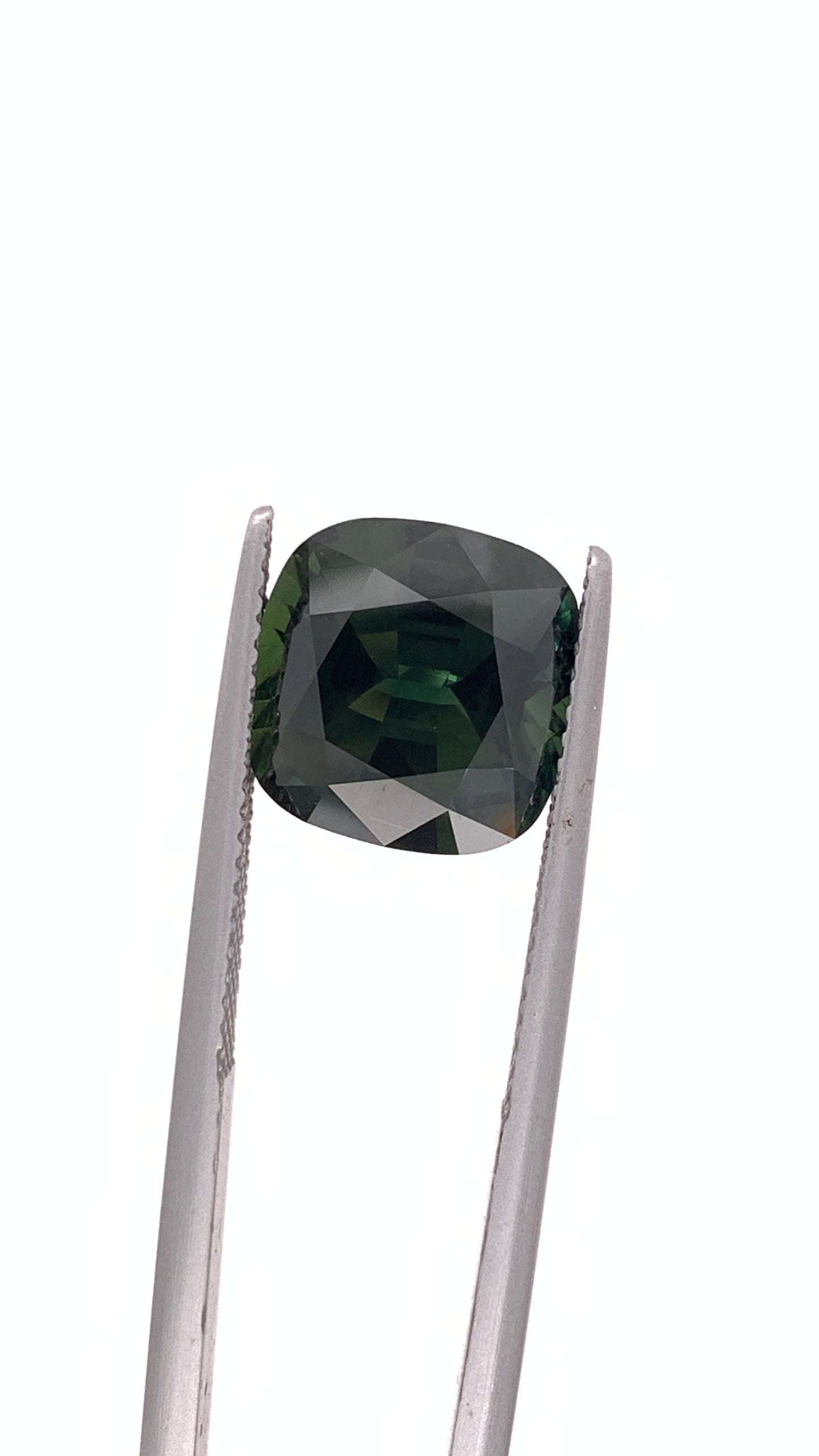 Green Sapphire — 6.64ct Cushion | 10.96 x 10.91mm | Australia | Unheated