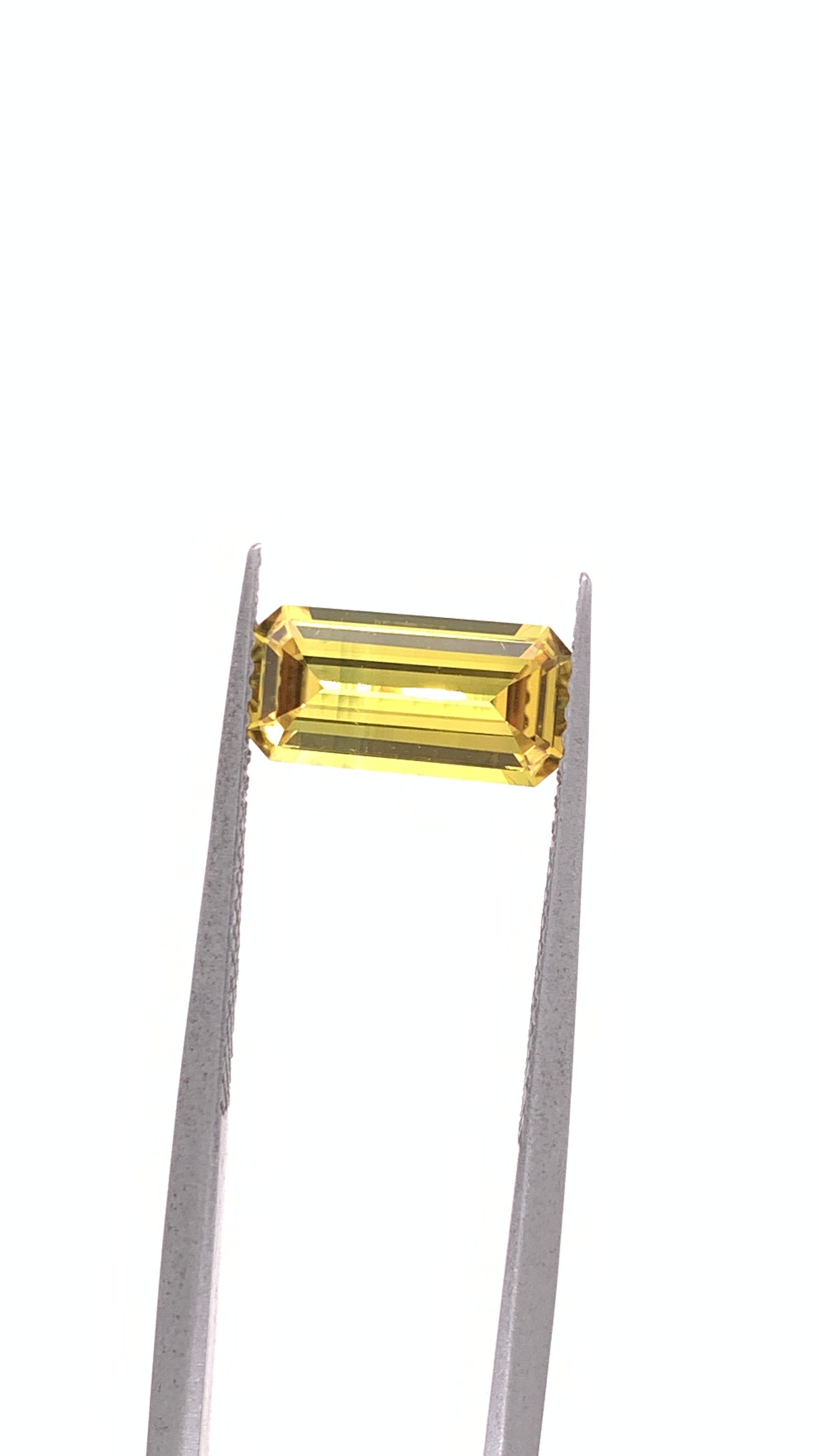 Yellow Sapphire — 1.86ct Emerald Cut | 10.52 x 5.25mm | Australia | Unheated