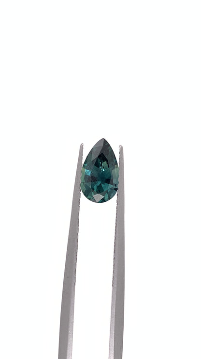 Teal Sapphire — 1.16ct Pear | 8.50 x 5.23mm | Kenya | Unheated