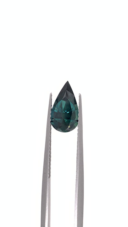 Teal Sapphire — 1.95ct Pear | 11.18 x 6.30mm | Kenya | Unheated