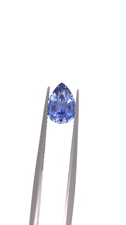 Blue Sapphire — 1.71ct Pear | 8.85 x 6.25mm | Sri Lanka | Unheated