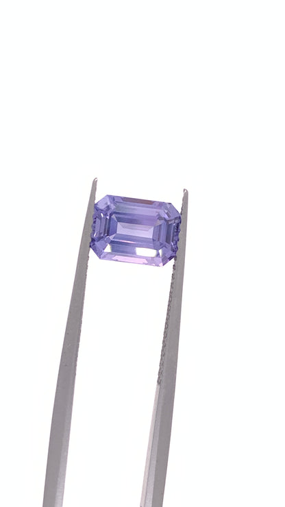 Purple Sapphire — 2.35ct Emerald Cut | 8.40 x 6.05mm | Sri Lanka | Unheated