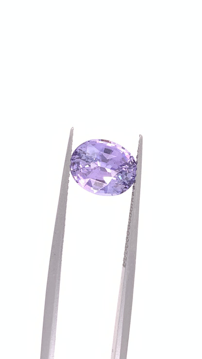 Purple Sapphire — 3.04ct Oval | 9.36 x 7.60mm | Sri Lanka | Heated