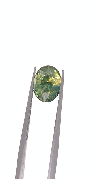 Green Sapphire — 3.22ct Oval | 9.30 x 6.95mm | Madagascar | Heated