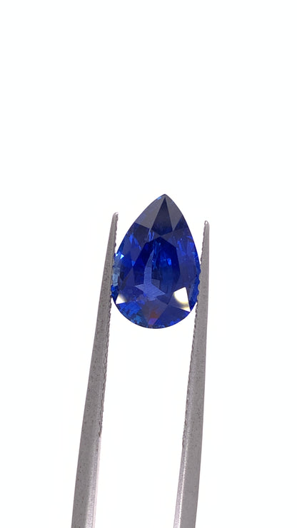 Blue Sapphire — 2.92ct Pear | 11.05 x 7.40mm | Sri Lanka | Heated