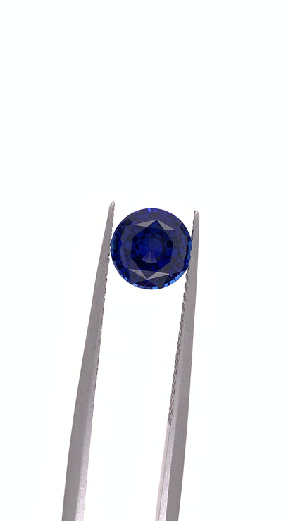 Blue Sapphire — 1.60ct Round Step Cut | 6.90mm | Sri Lanka | Heated