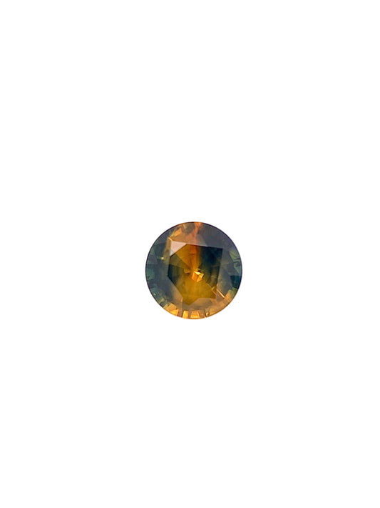Bicolour Sapphire — 1.46ct Round Step Cut | 6.80mm | Sri Lanka | Heated