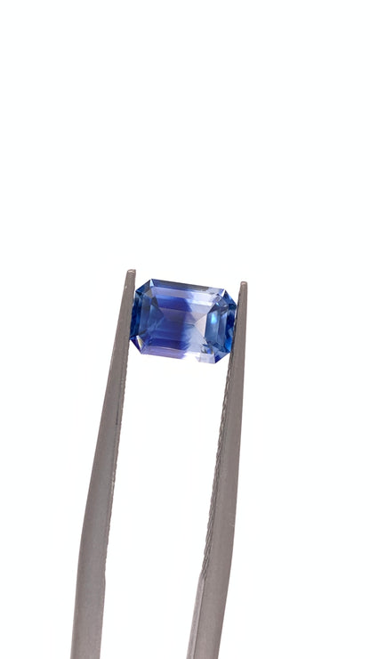 Blue Sapphire — 1.13ct Emerald Cut | 6.70 x 4.95mm | Sri Lanka | Heated