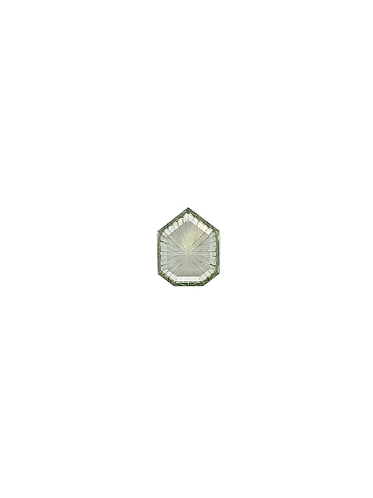 Green Sapphire — 0.84ct Fantasy Cut | 7.55 x 5.95mm | Tanzania | Heated