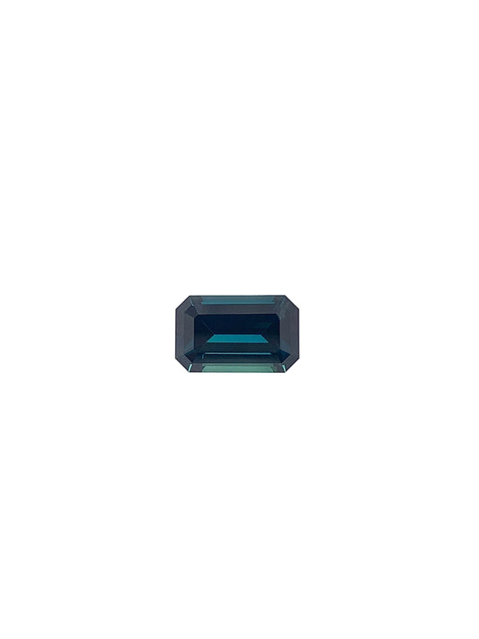 Teal Sapphire — 1.35ct Emerald Cut | 8.00 x 5.00mm | Kenya | Unheated