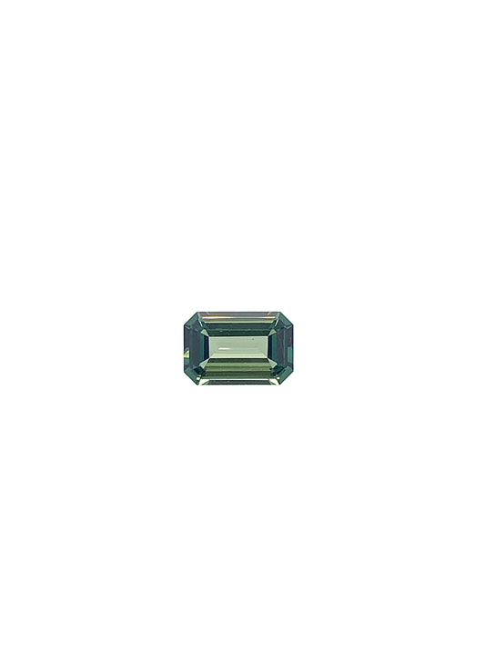 Green Sapphire — 0.73ct Emerald Cut | 6.50 x 4.30mm | Nigeria | Unheated