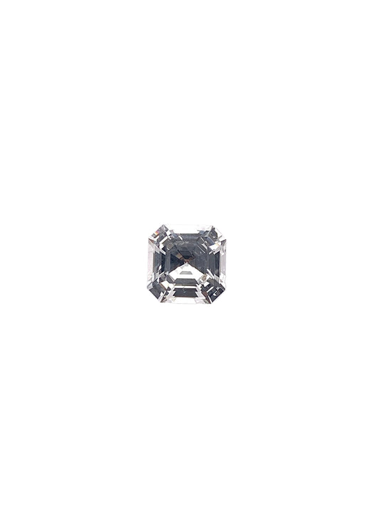 White Sapphire — 1.41ct Asscher | 6.50mm | Sri Lanka | Heated
