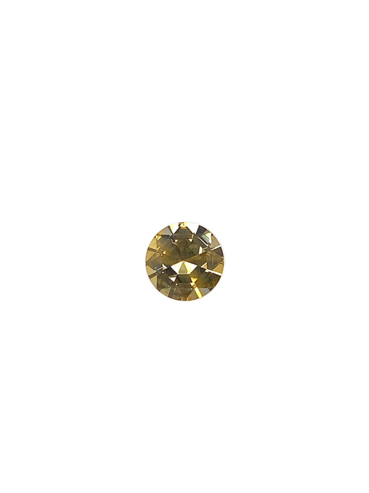 Yellow Sapphire — 0.78ct Round Step Cut | 5.75mm | Madagascar | Heated
