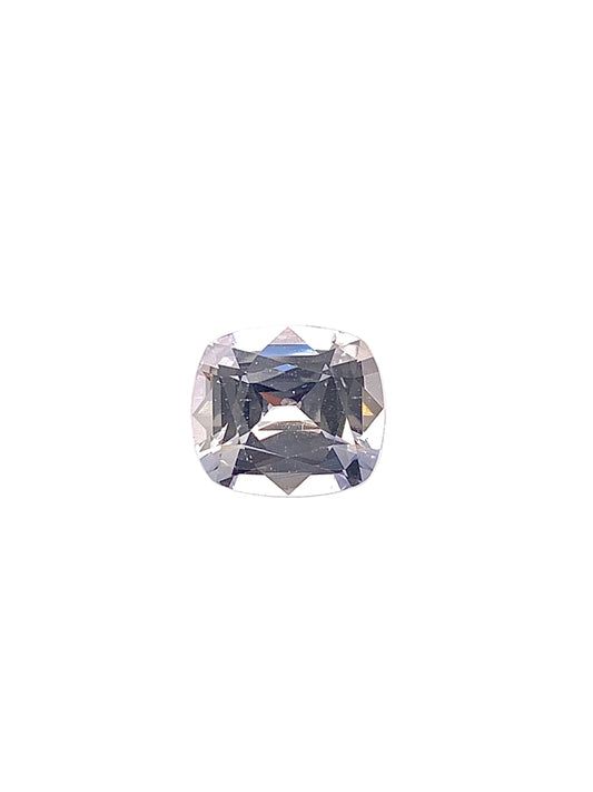 White Sapphire — 4.64ct Cushion | 10.57 x 9.35mm | Sri Lanka | Heated