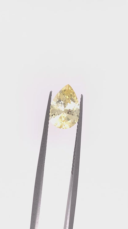 Yellow Sapphire — 2.12ct Pear | 10.30 x 7.15mm | Sri Lanka | Unheated