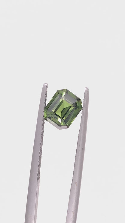 Green Sapphire — 1.99ct Emerald Cut | 7.40 x 6.05mm | Madagascar | Unheated
