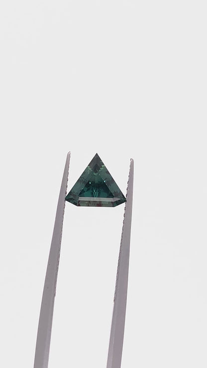 Teal Sapphire — 1.06ct Geometric | 8.15 x 7.00mm | Madagascar | Heated