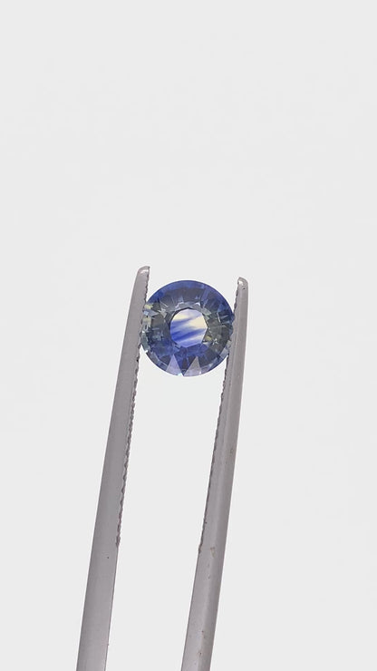 Blue Sapphire — 1.30ct Round Step Cut | 6.65mm | Sri Lanka | Heated
