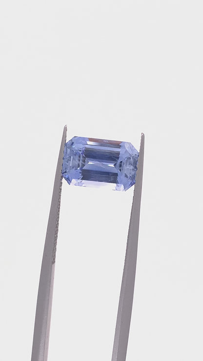 Blue Sapphire — 3.81ct Emerald Cut | 10.15x6.55mm | Sri Lanka | Heated