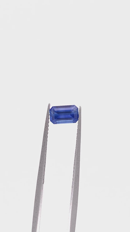 Blue Sapphire — 0.73ct Emerald Cut | 6.50 x 4.00mm | Sri Lanka | Heated