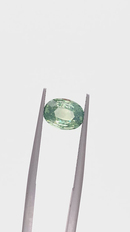 Green Sapphire — 2.01ct Oval | 9.10 x 6.75mm | Madagascar | Unheated