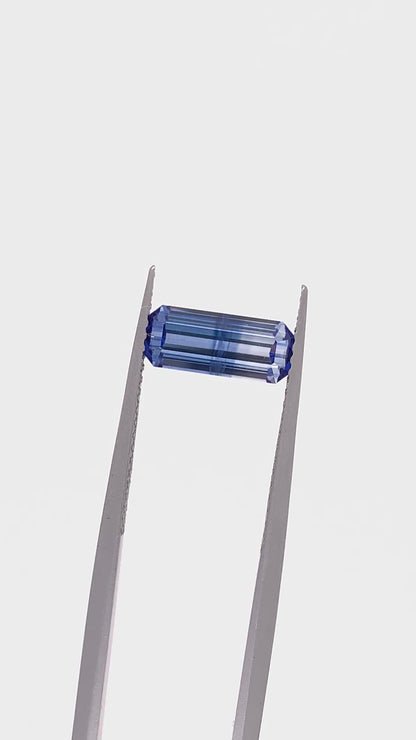 Blue Sapphire — 1.97ct Emerald Cut | 10.20 x 4.30mm | Sri Lanka | Heated
