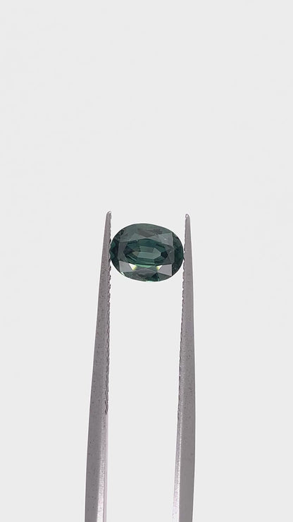 Teal Sapphire — 0.81ct Oval | 6.70 x 5.20mm | Kenya | Unheated