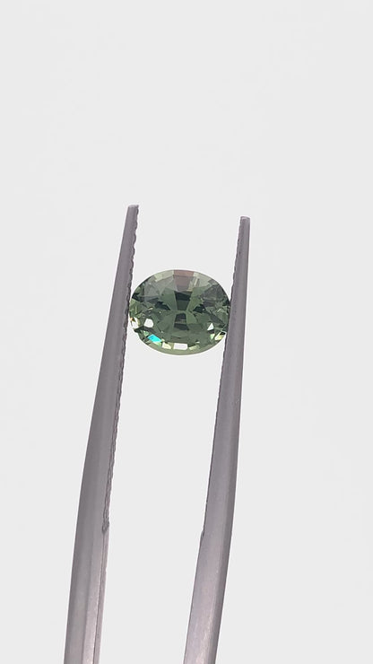 Green Sapphire — 1.15ct Oval | 6.55 x 5.50mm | Tanzania | Heated