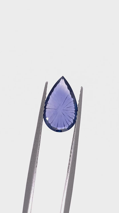 Blue Sapphire — 1.35ct Fantasy Cut | 11.80 x 7.25mm | Madagascar | Heated