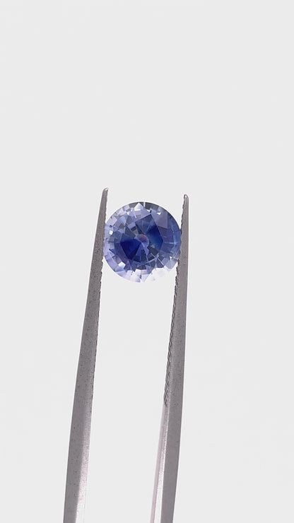 Blue Sapphire — 1.50ct Round Step Cut | 6.95mm | Madagascar | Heated